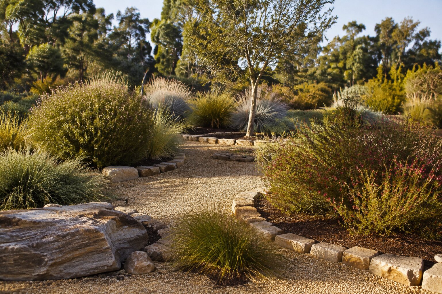 Water-wise Australian native garden